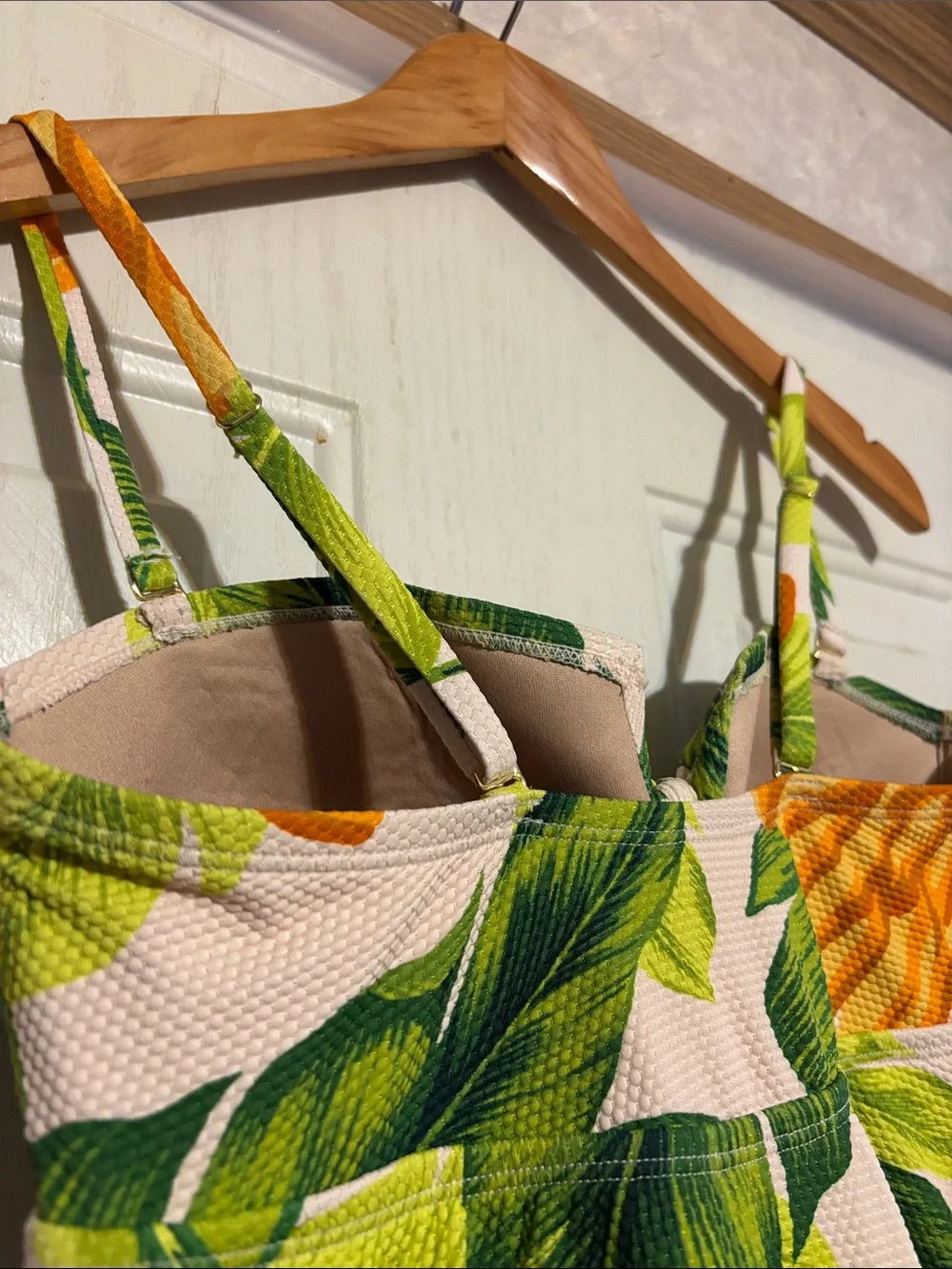 Kona‎ Sol Yellow & Green Tropical One-Piece Swimsuit